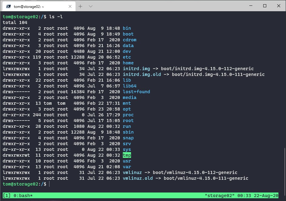 Tmux with colours